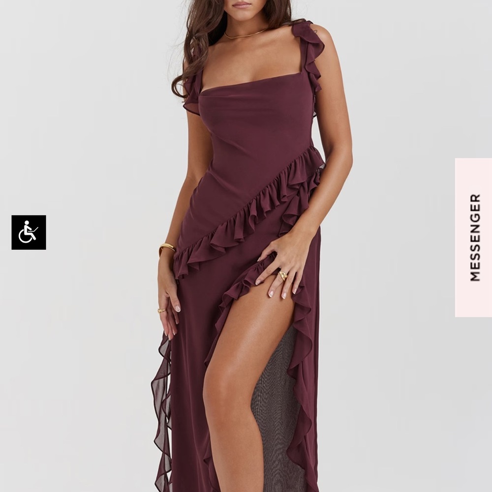 House of CB Ariela Dress in Mulberry